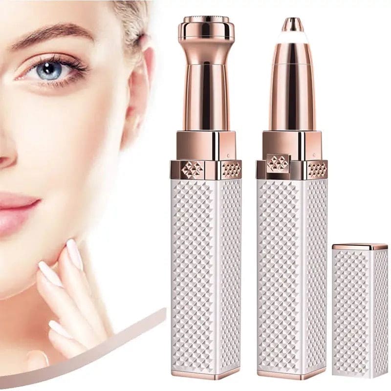 2-in-1 Facial Hair Remover & Eyebrow Trimmer | USB Rechargeable & Painless