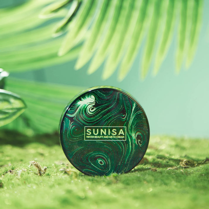 SUNISA 3-in-1 Air Cushion Foundation | CC & BB Cream Waterproof Base