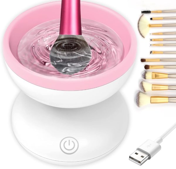 Electric Makeup Brush Cleaner Machine | USB Rechargeable & Automatic
