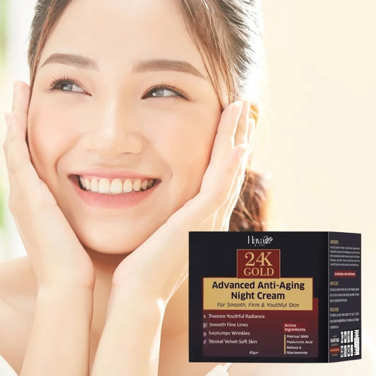 Haya 24K Gold Anti-Aging Night Cream | Retinol & Hyaluronic Acid