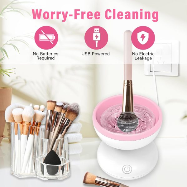 Electric Makeup Brush Cleaner Machine | USB Rechargeable & Automatic