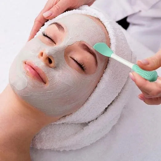 Double-Ended Silicone Face Mask & Cleansing Brush | Reusable Skincare Tool (2 Pack)