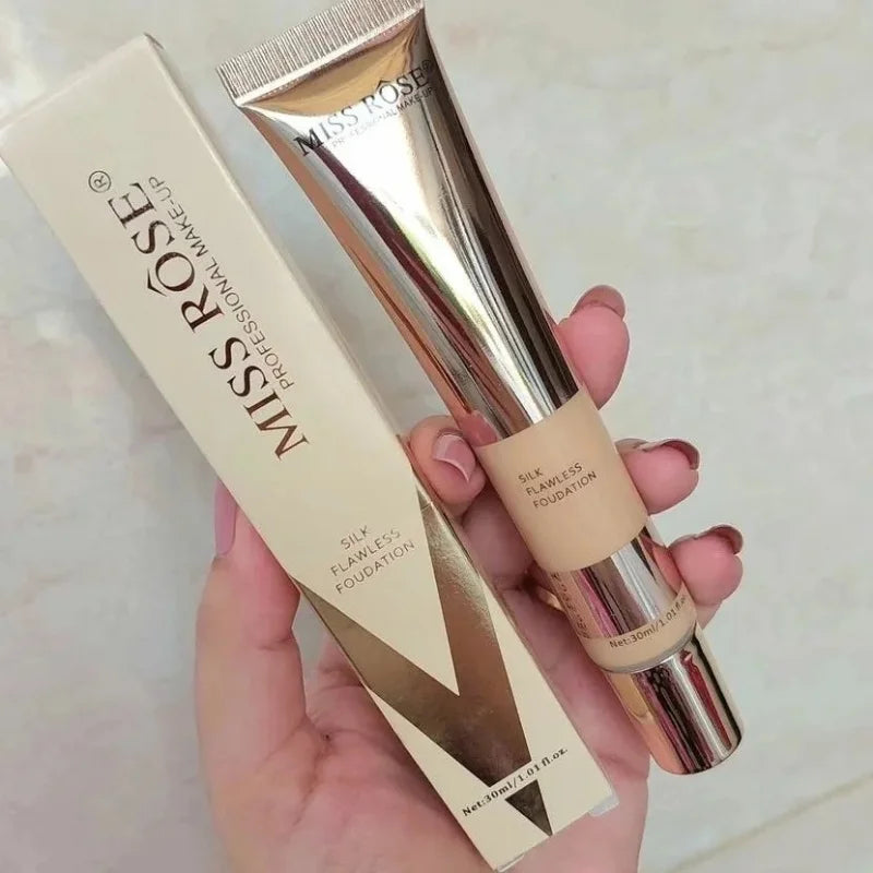 Miss Rose Silk Flawless Foundation Ivory 6 | Long-Lasting Lightweight Liquid Base with Natural Radiant Finish