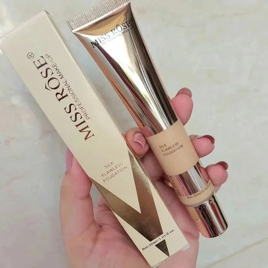 Miss Rose Silk Flawless Foundation Beige 2 | Lightweight Long-Lasting Liquid Base with Natural Radiant Finish