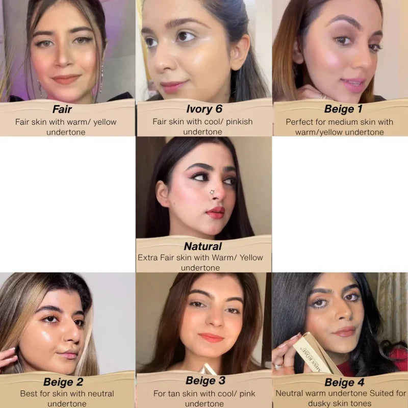 Miss Rose Silk Flawless Foundation Beige 3 | Lightweight Long-Lasting Liquid Base with Natural Radiant Finish