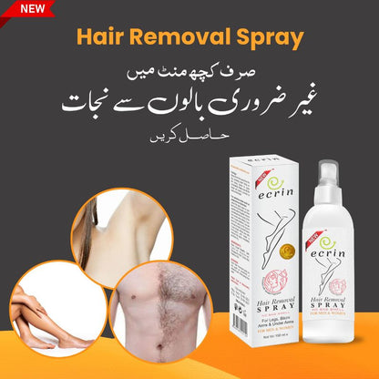 Ecrin Hair Removal Spray 100ml | Fast & Gentle Remover for Men & Women