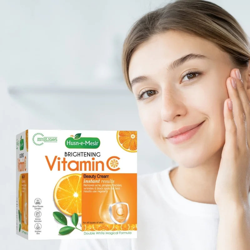 Husn e Mesir Vitamin C Brightening Cream | Natural Glow & Radiant Skin