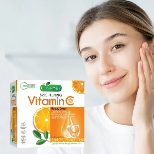 Husn e Mesir Vitamin C Brightening Cream | Natural Glow & Radiant Skin