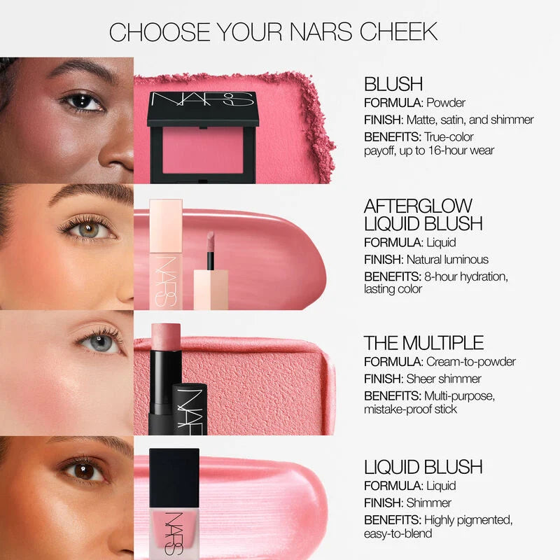 NARS Afterglow Liquid Blush Brazen 7ml | Hydrating & Buildable Color