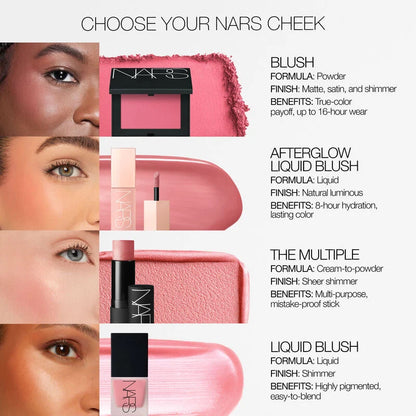 NARS Afterglow Liquid Blush Brazen 7ml | Hydrating & Buildable Color