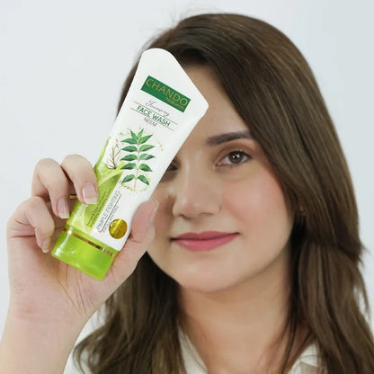 Chando Naturals Neem Pimple Fighting Face Wash 100ml | Daily Cleanser for Oily & Acne-Prone Skin