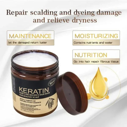 Brazil Nut Keratin Hair Mask 500ml | Nourishing & Smoothing Treatment