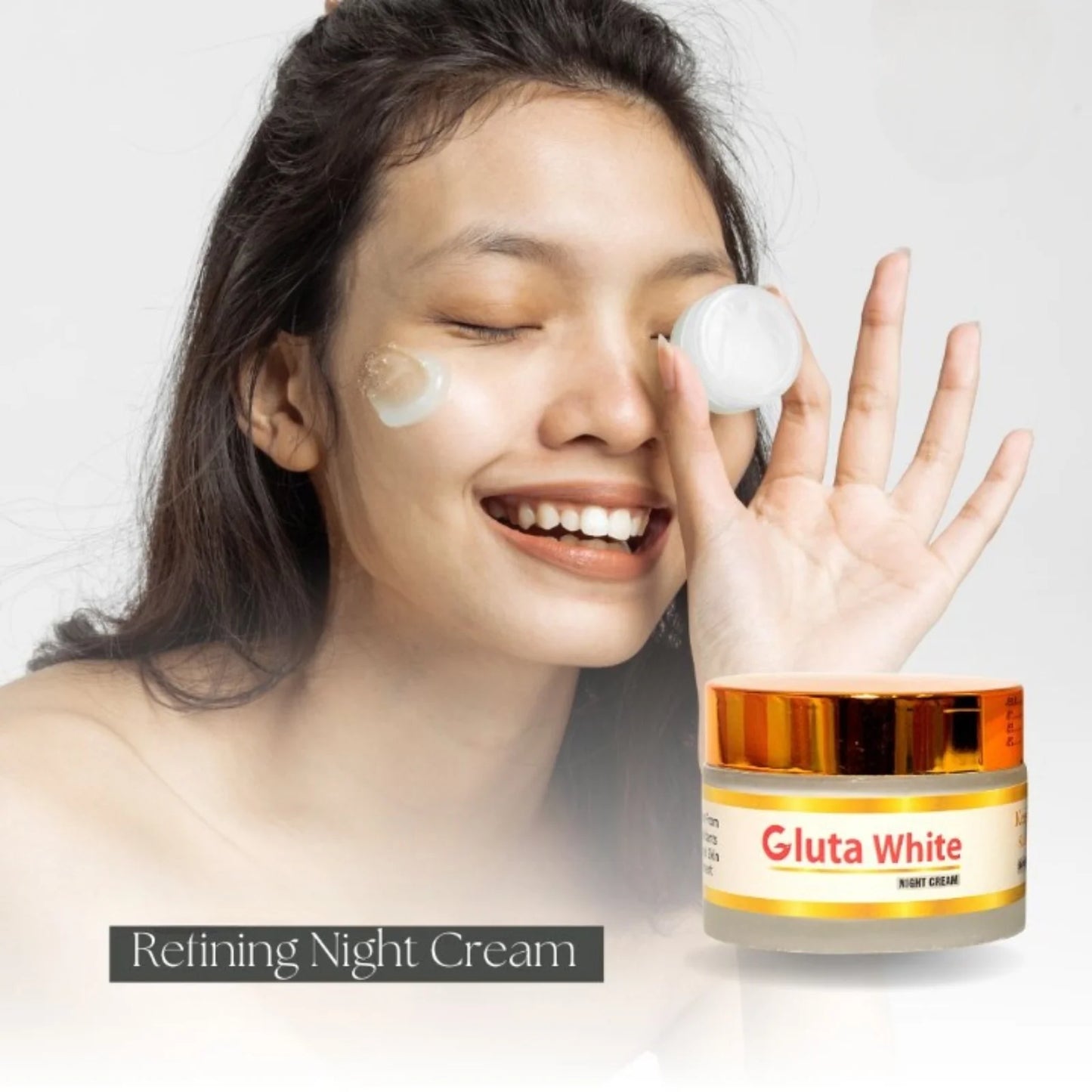 Gluta White Day & Night Cream 50g | Whitening & Anti-Aging Care