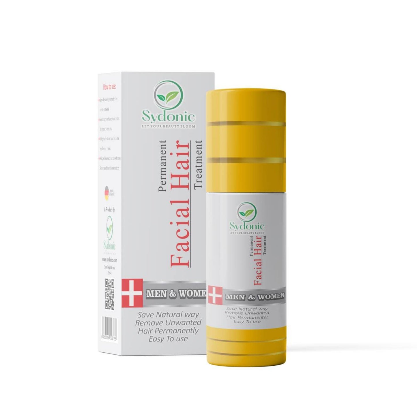 Sydonic Permanent Facial Hair Removal Cream | Smooth & Painless