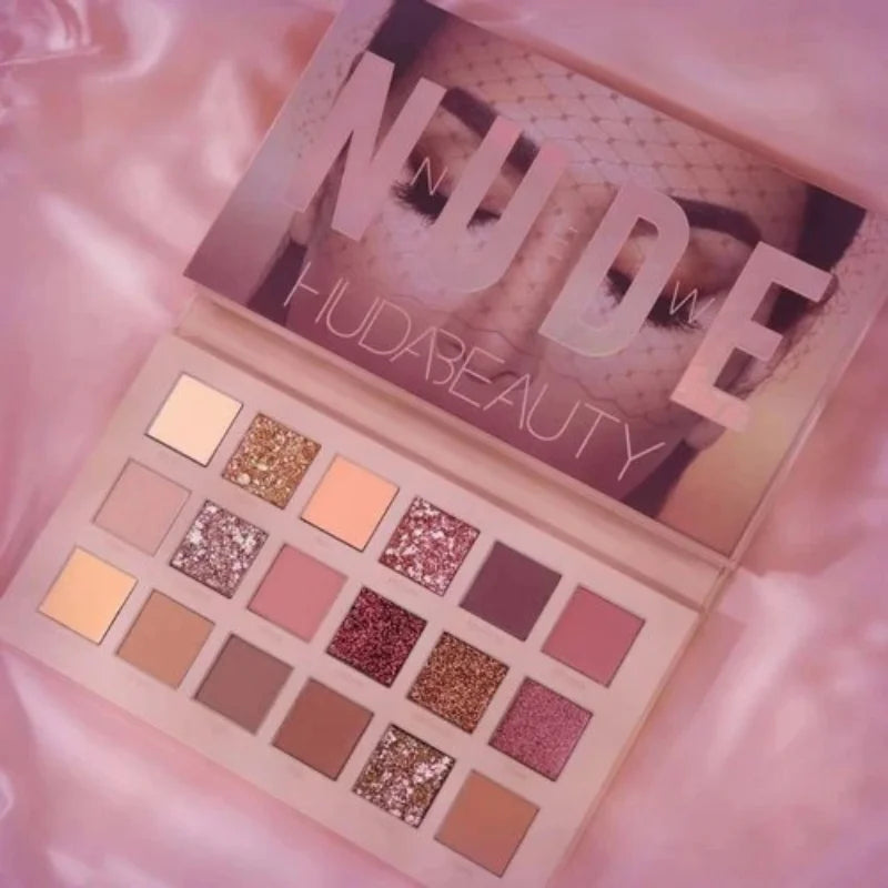 18 Colors Nude Eyeshadow Palette | Matte & Shimmer Long Lasting Shades